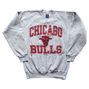 Vintage 90s Champion Chicago Bulls‎ Medium Sweatshirt Basic Training Basketball